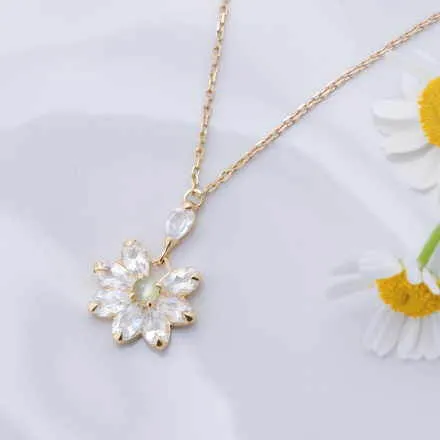 花占いトパーズK18ネックレス